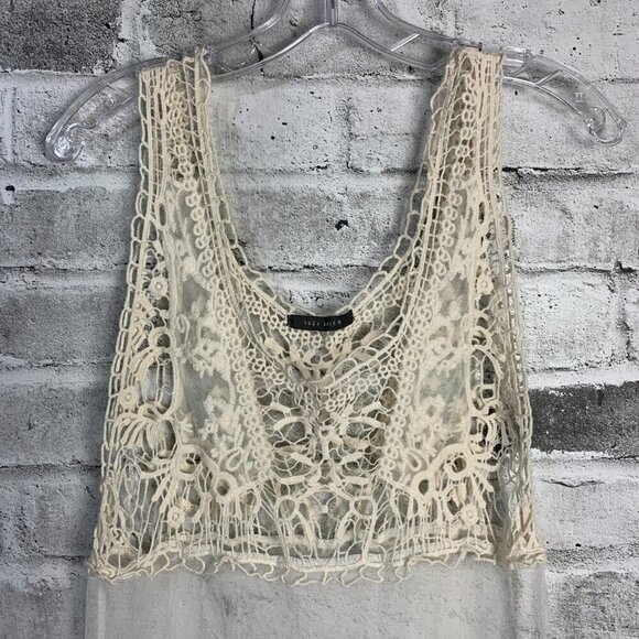 Suzy Shier Sheer Mesh Croquet Beach Coverup Tank Dress - Picture 2 of 11